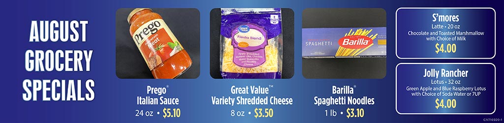 August Grocery specials